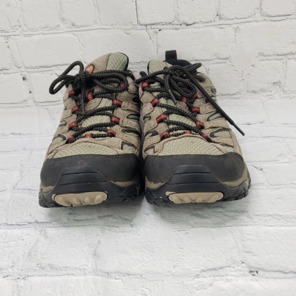 MERRELL MEN'S MOAB 2 WATERPROOF HIKING LACE COMFORTABLE SHOES BARK J08871 SIZE 8 - Picture 2 of 9